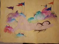 Tabriz - Your Body My Territory - Gouache And Goldsheet
